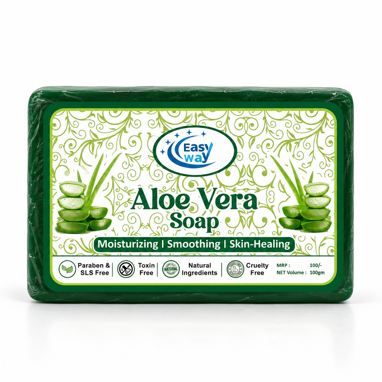 Aloe Vera Soap Moisturizing Smoothing Skin Healing