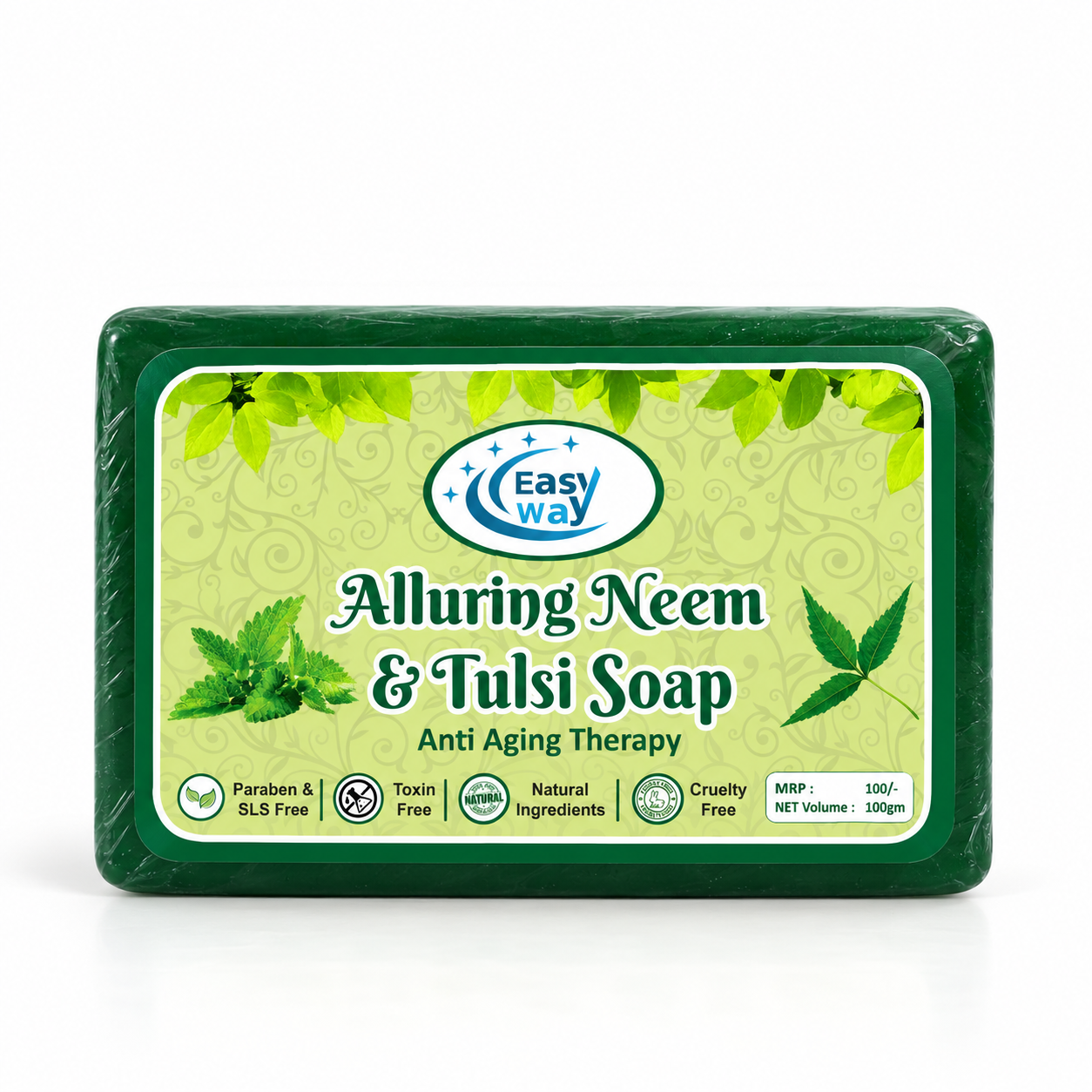 Neem Soap, Tulsi Soap, Herbal Soap, Bath Soap, Beauty Soap, Skin Care, Daily Bathing Soap, Easy Way Home Care